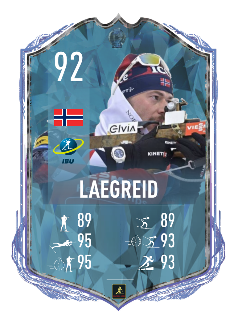 Sturla Laegreid - 2023/2024 Season favorite for the crystal globes - Biathlon Cards